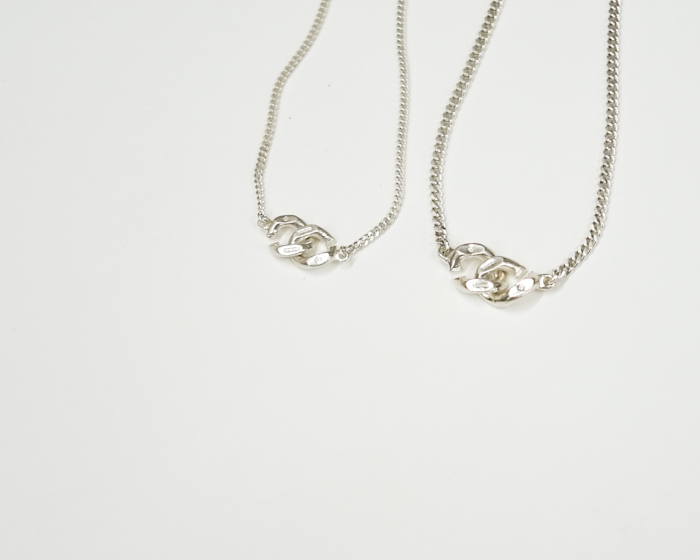 BUNNEY CHAIN w/CURB CLASP L ネックレスBUNNEY