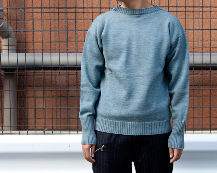 Andersen-Andersen / Seaman Crew Neck Knit * Light Indigo | public