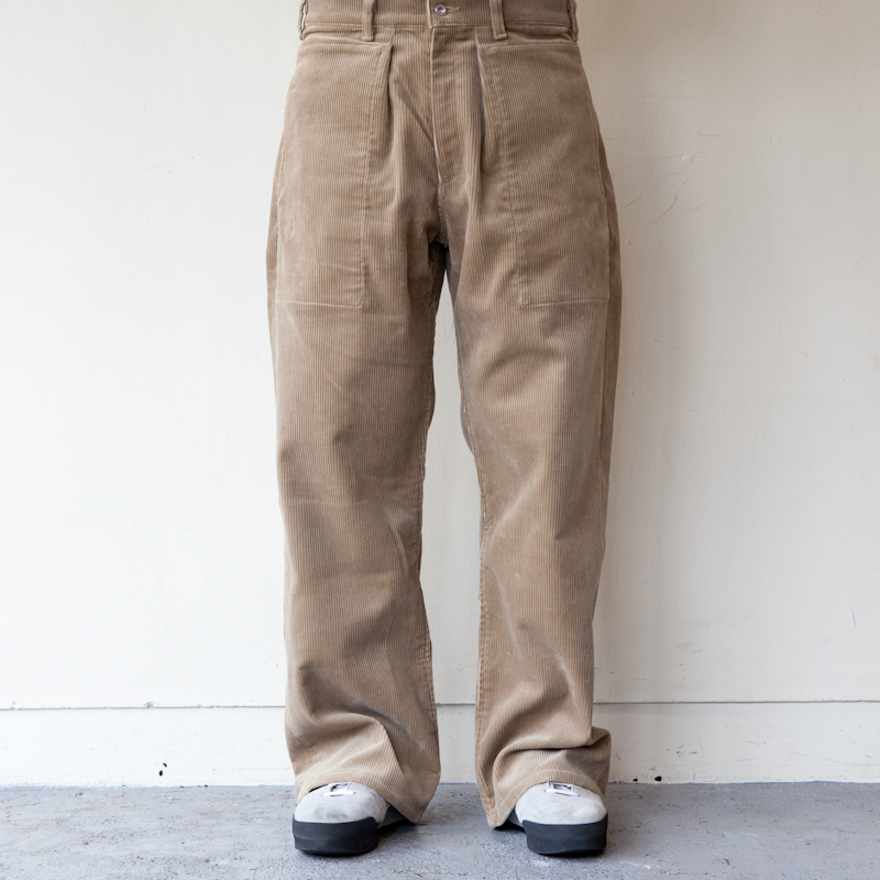TUKI / Patched Work Pants * 8 wale corduroy | public