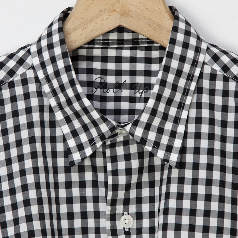 New Arrival “Porter Classic / Roll Up Gingham Check Shirt” | public