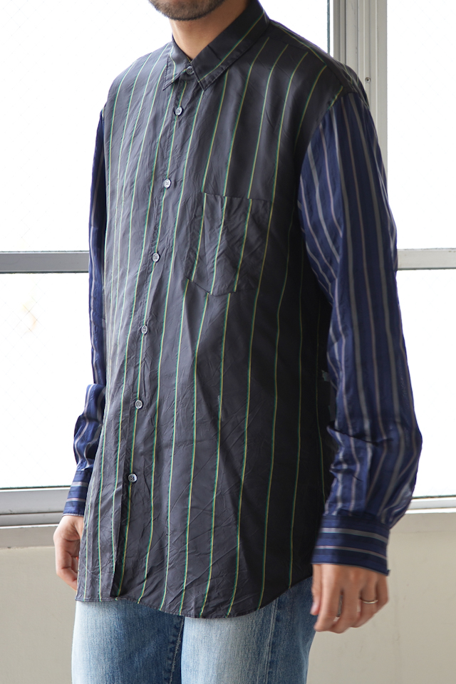 COMME des GARCONS SHIRT / Long Sleeve Cupro Shirt Stripe | public