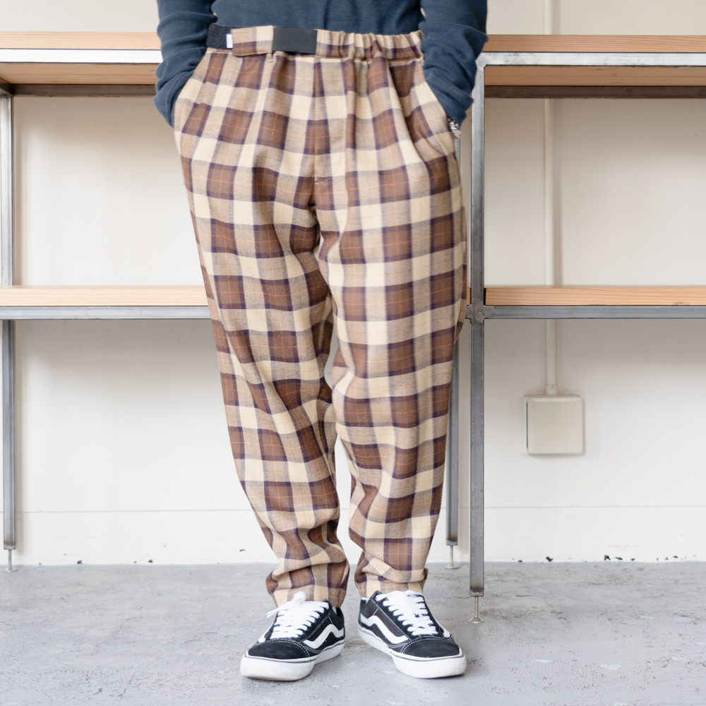 希少試着のみGraphpaperGlencheck Wool CookPants-