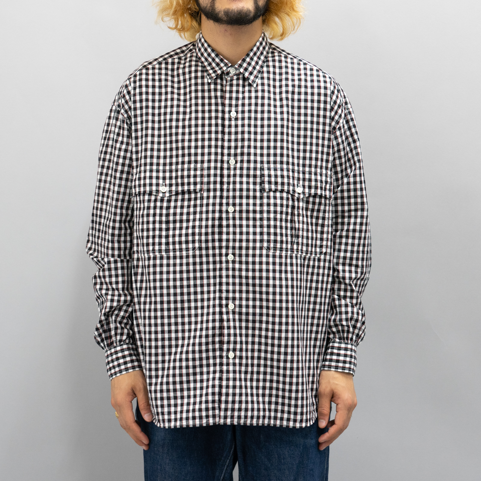 Porter Classic ROLL UP GINGHAM CHECK5回程度の着用になります - シャツ