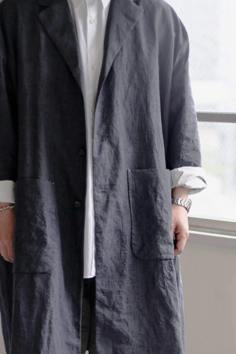 Bergfabel 20ss moon coat Navy Grey M