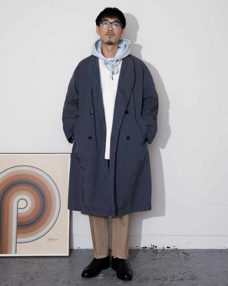 m993graphpaper  Garment Dyed Shop Coat サイズ2