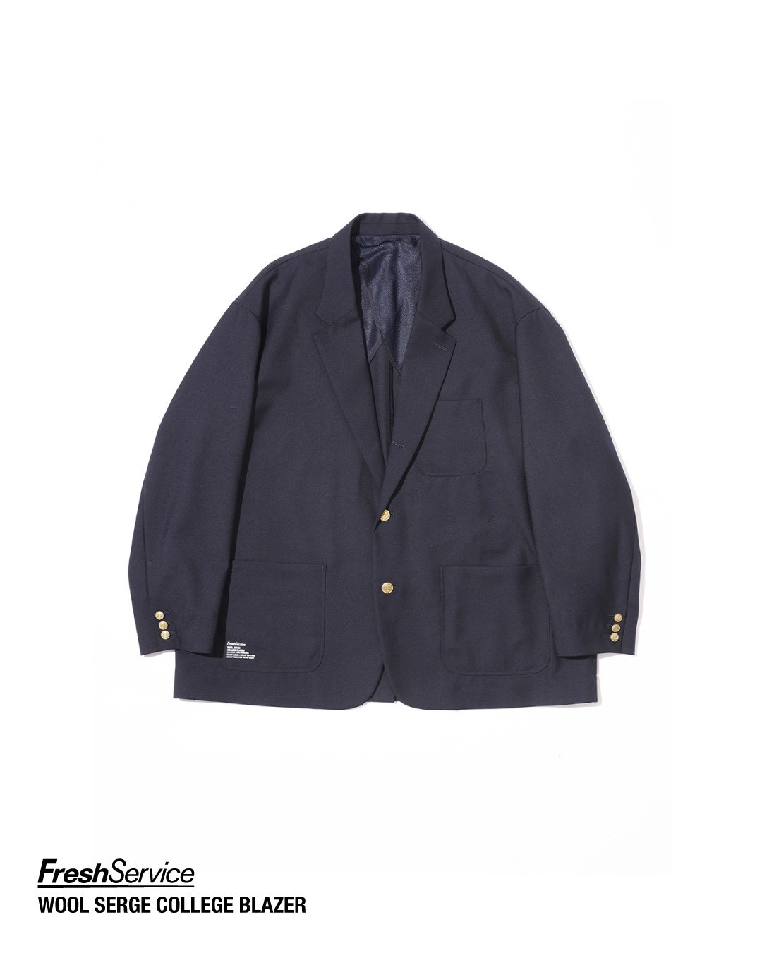 FreshService WOOL SERGE COLLEGE BLAZER / 大阪　public 
