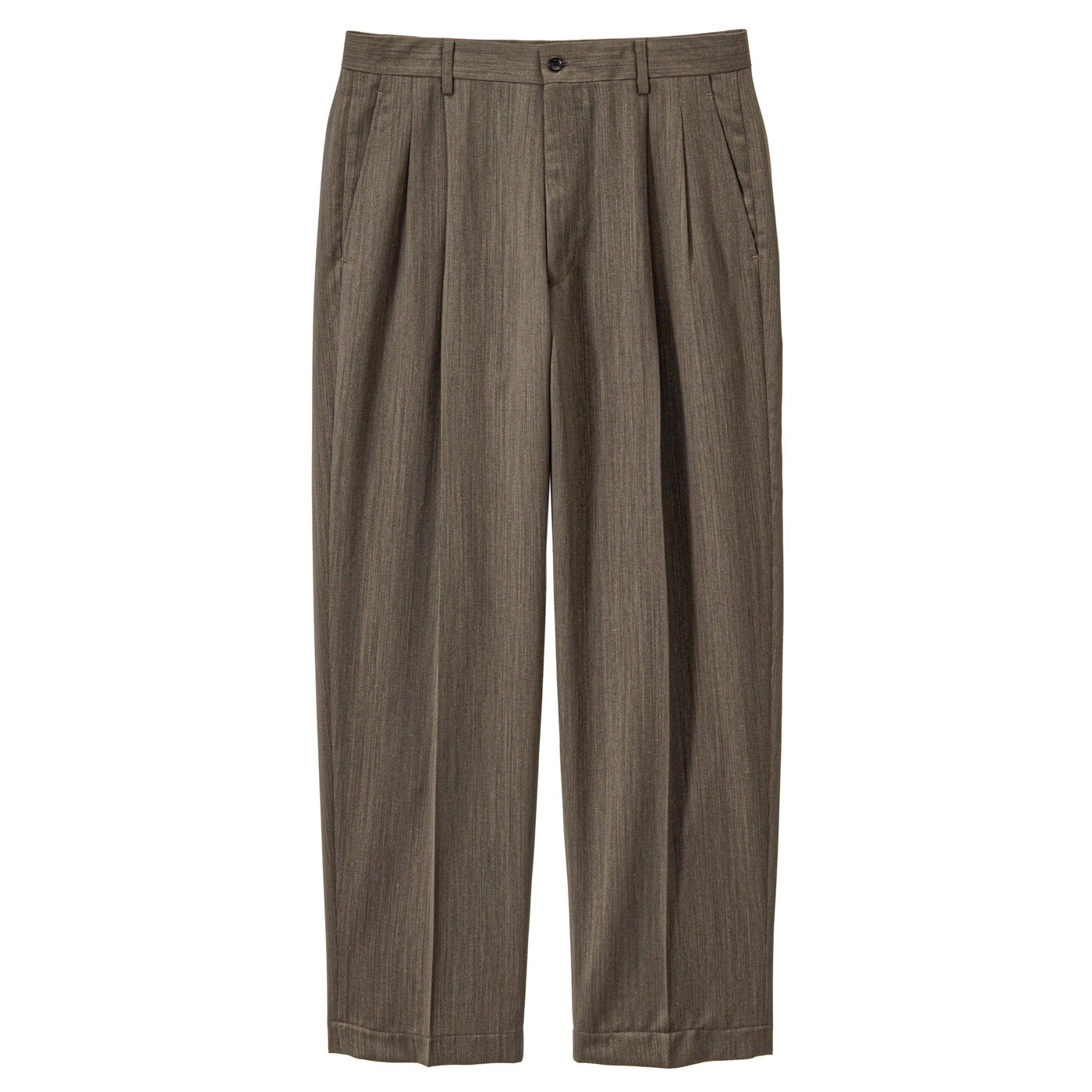 Graphpaper Melange Herringbone Pleated Wide Trousers / 大阪 public