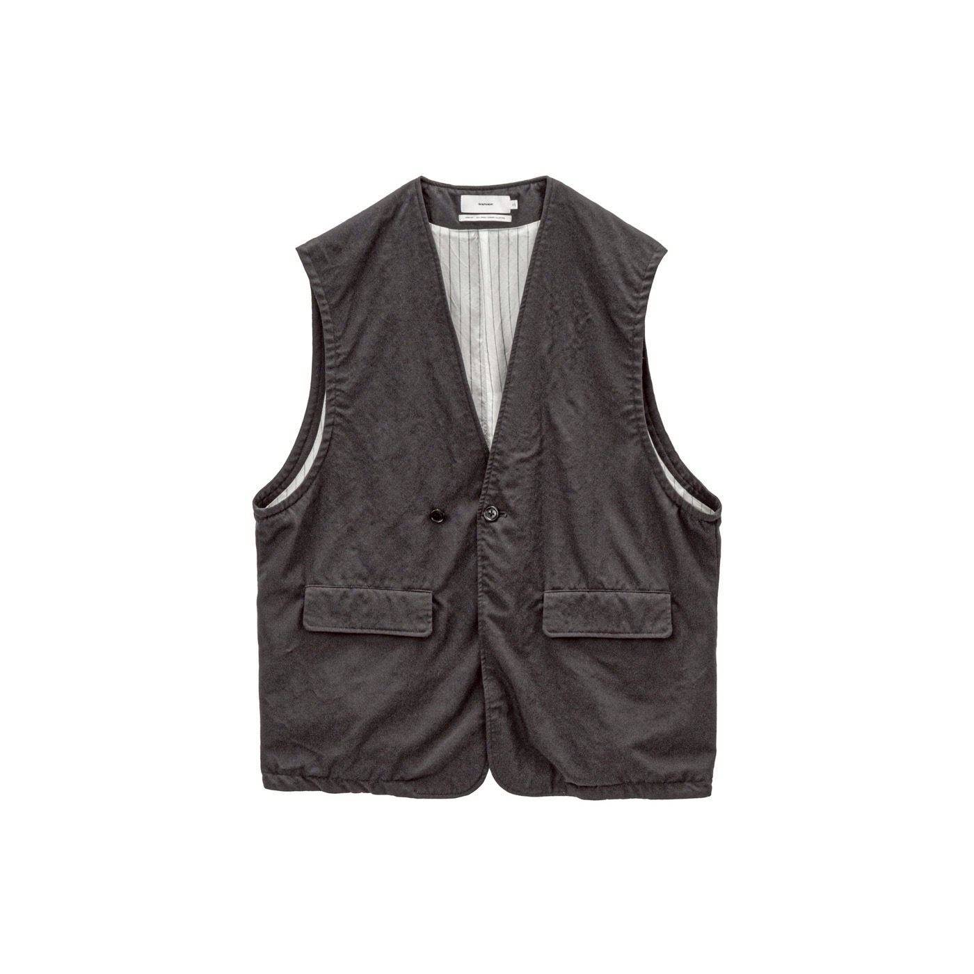 Graphpapaper Fulled Wool Twill Adjustable Vest / 大阪 public
