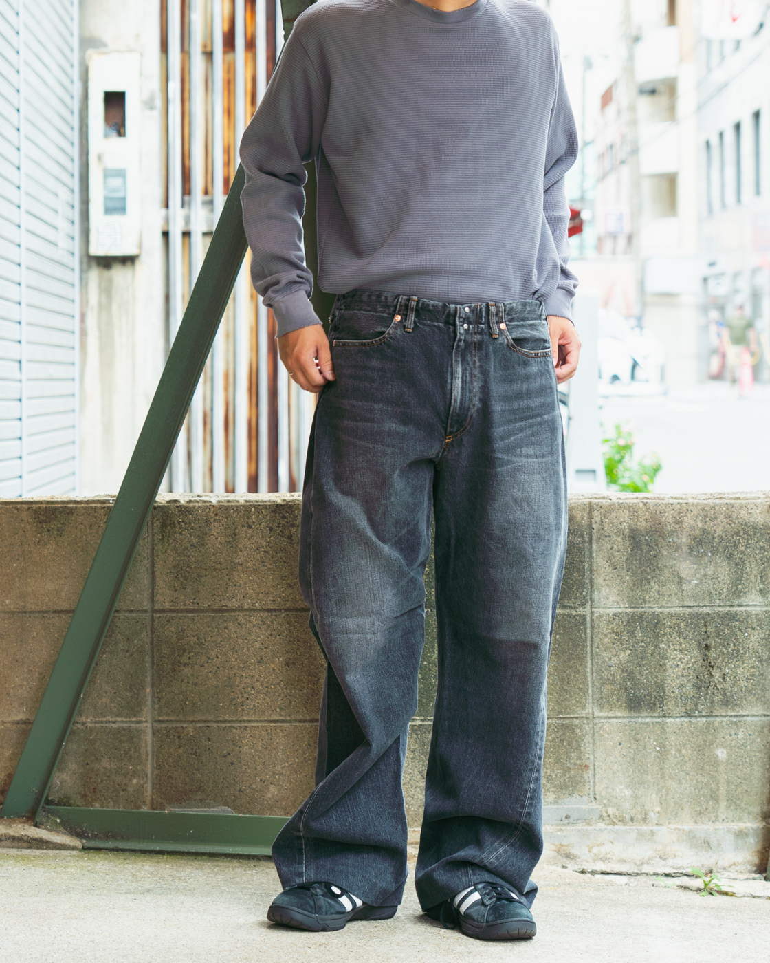 BOY JEAN TROUSERS, Dark Gray, TANAKA, デニム